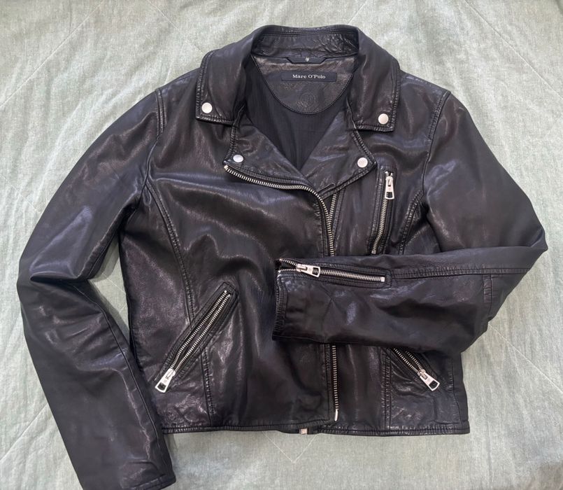 Продам натуральную кожаную куртку Marco Polo  размер М