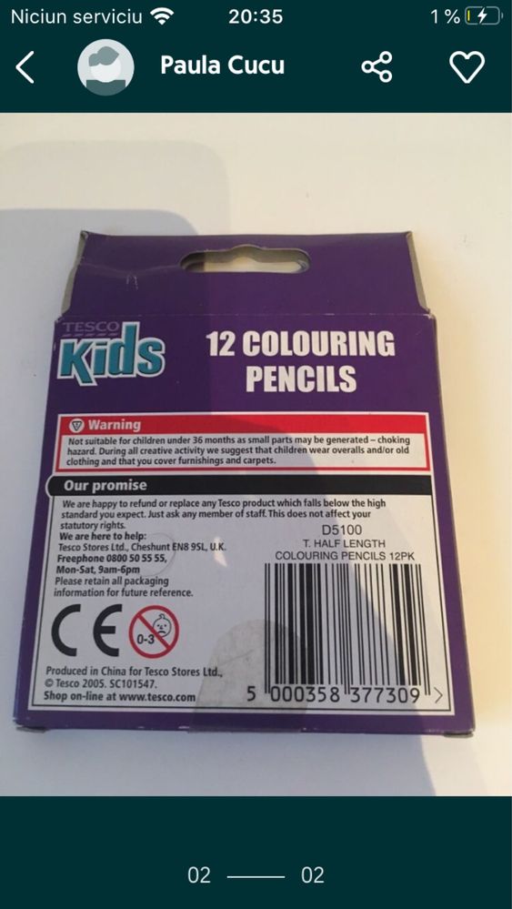 creioane colorate 12 bucati
