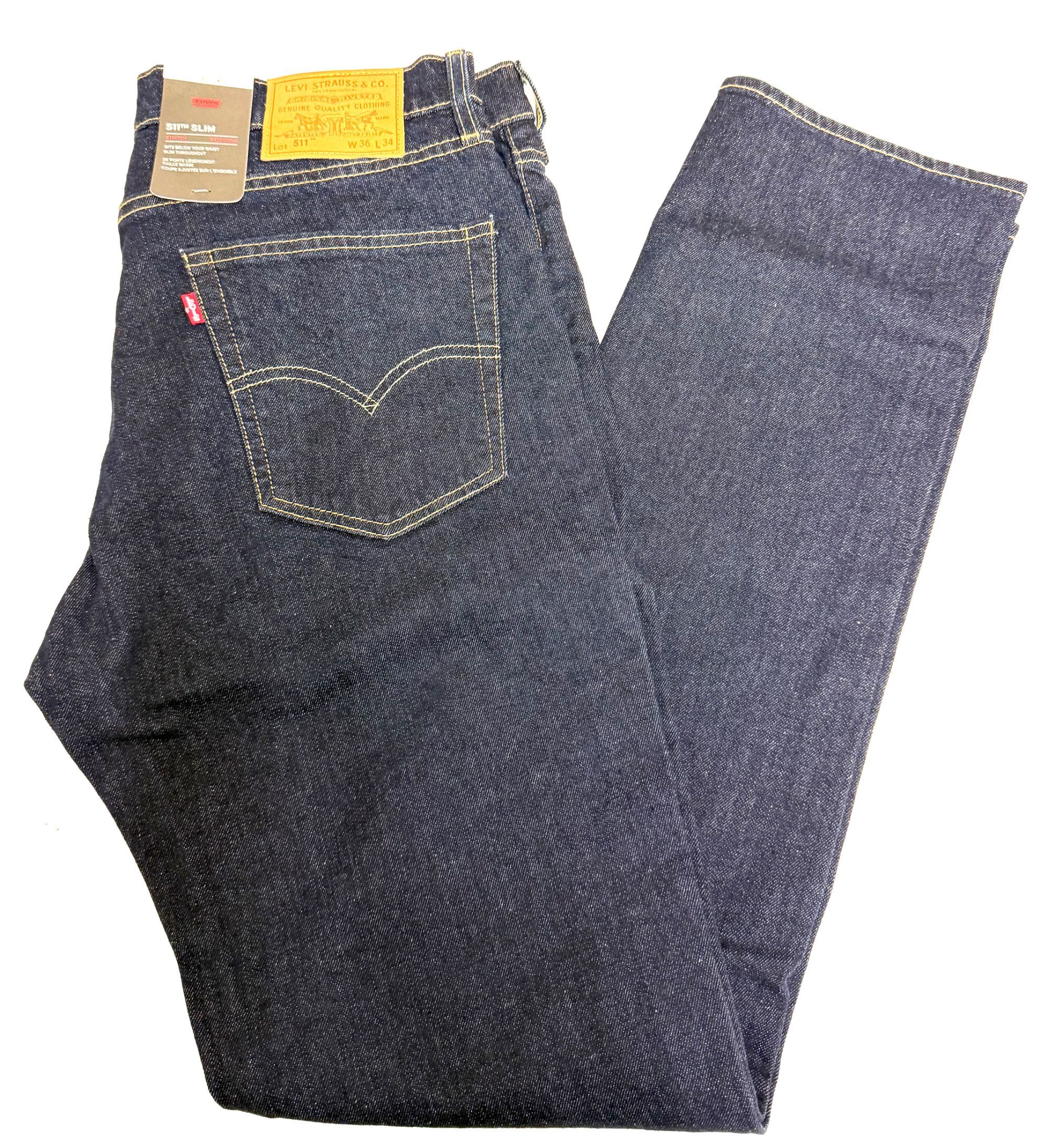 Оригинални Мъжки Дънки Levi's Strauss Lot 511 Slim Тъмно Сини
