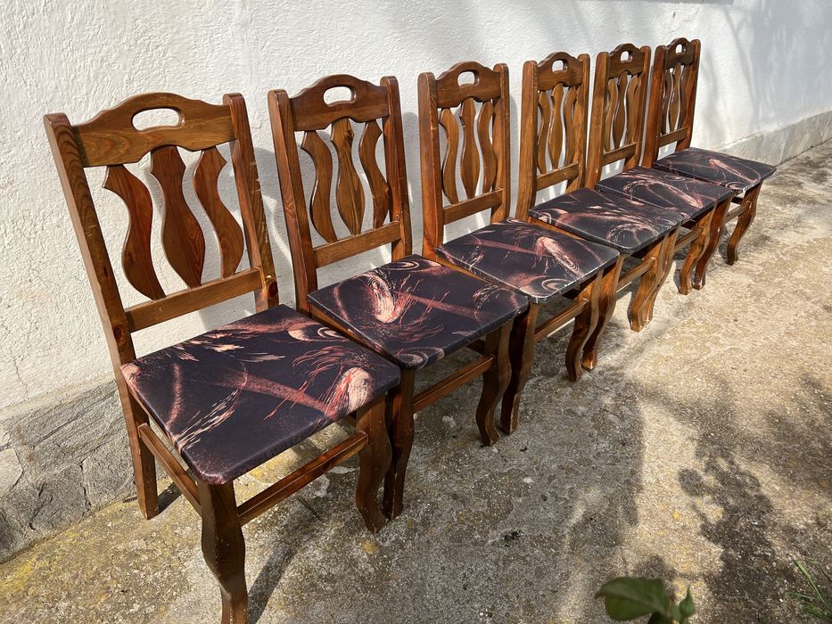 Дървени кухненски столове трапезни
