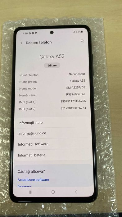 Samsung Galaxy A52 128GB Black ID-xrp223