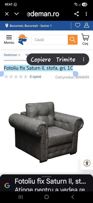 Fotoliu fix saturn 2