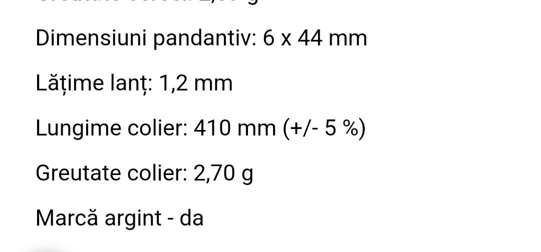 Colier argint 925 dama
