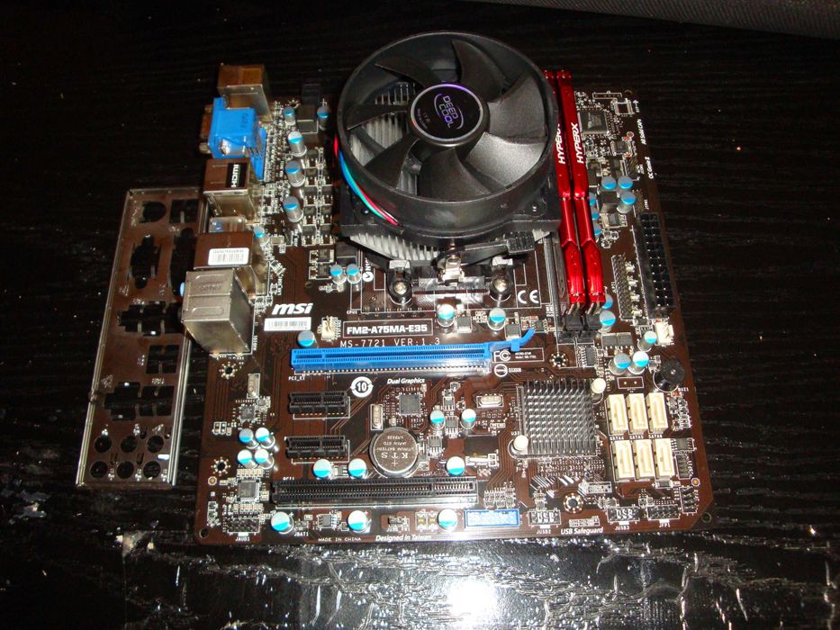 Placa de baza MSI FM2-A75MA-E35 Procesor AMD A6 6400k 8GB DDR3