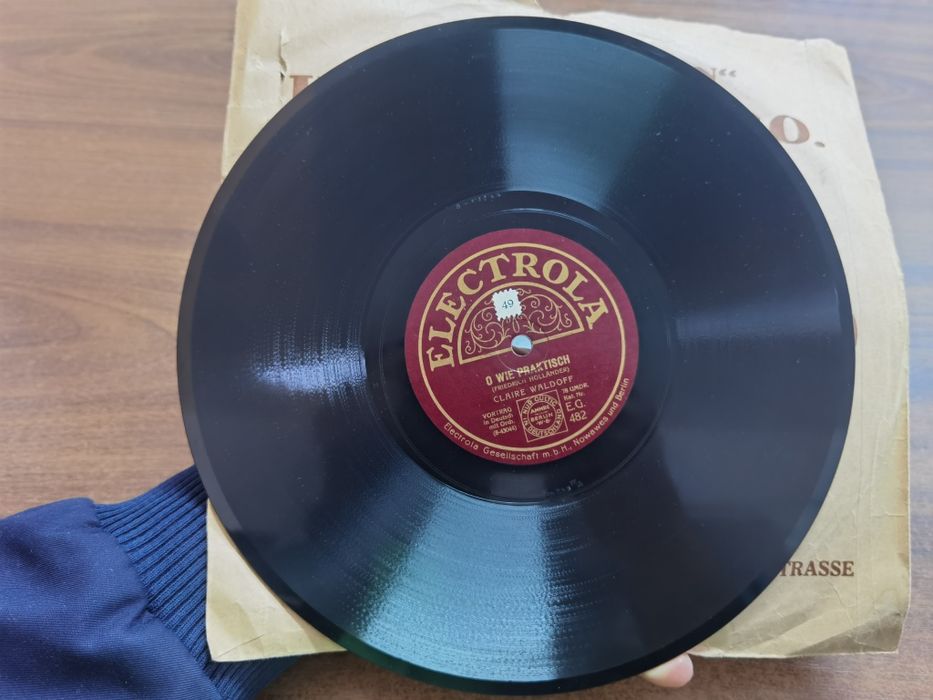 Disc Gramophon Muzica Cabaret Claire Waldoff