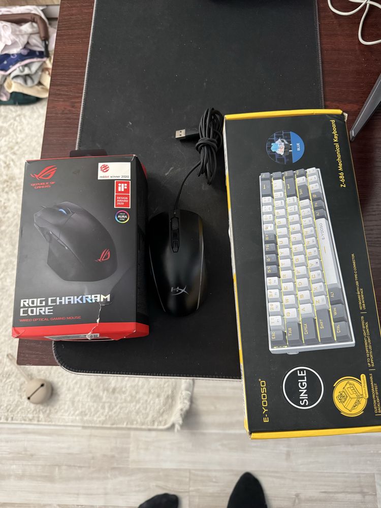 Мышка asus chakram core,hyperx  и клава yosoo