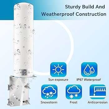 Външна антена за подобряване на 4G/LTE, 2 конектора SMA, Кабел 3 м