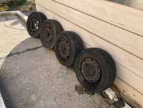 Roti tabla cu anvelope iarna 5x100 Skoda/Audi/VW/Seat
