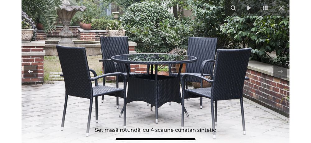 Vand masa gradina cu patru scaune