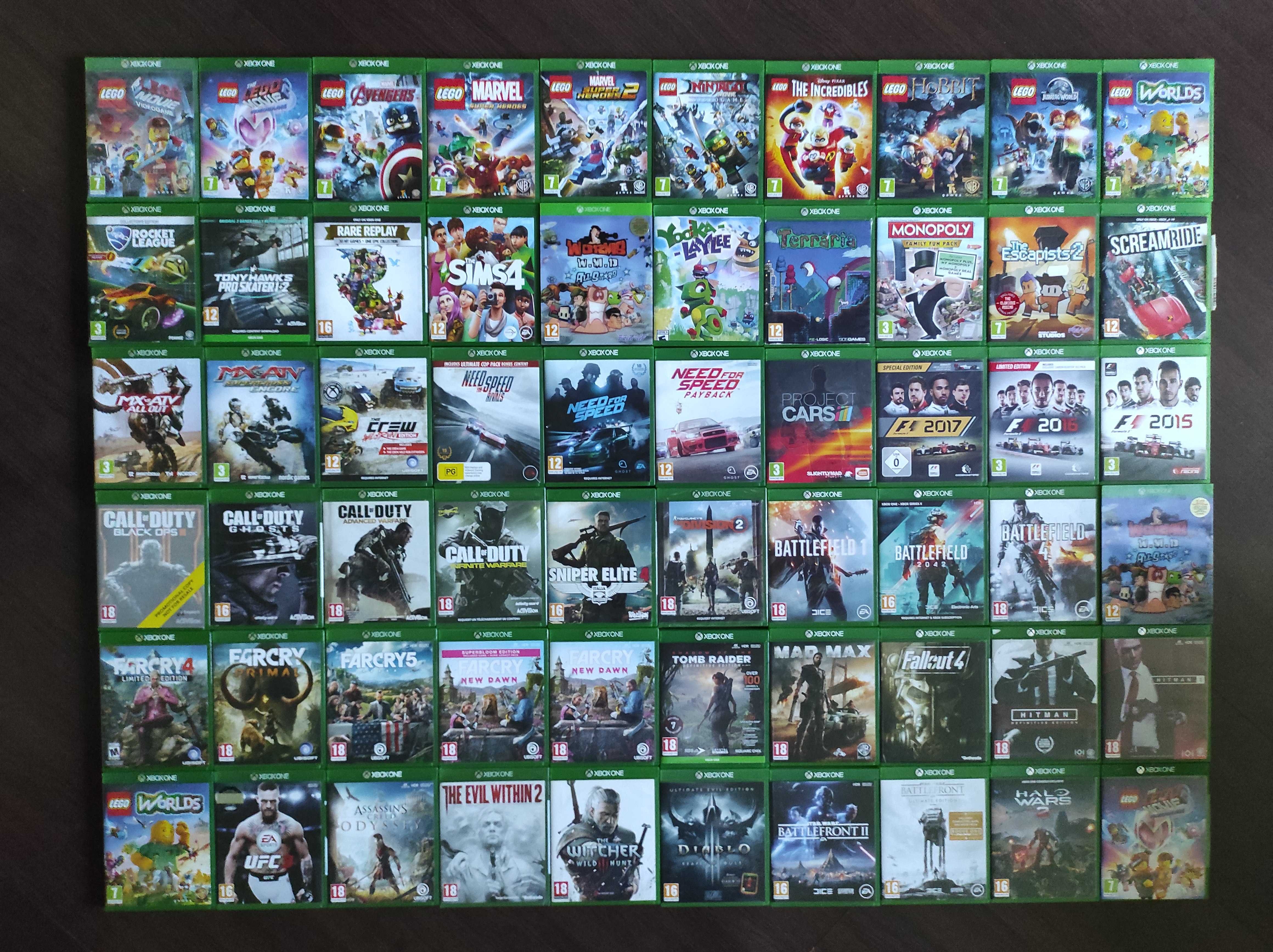 Xbox One Lego Battelfield Far Cry Sniper NFS Call Of Duty Mad Max Crew
