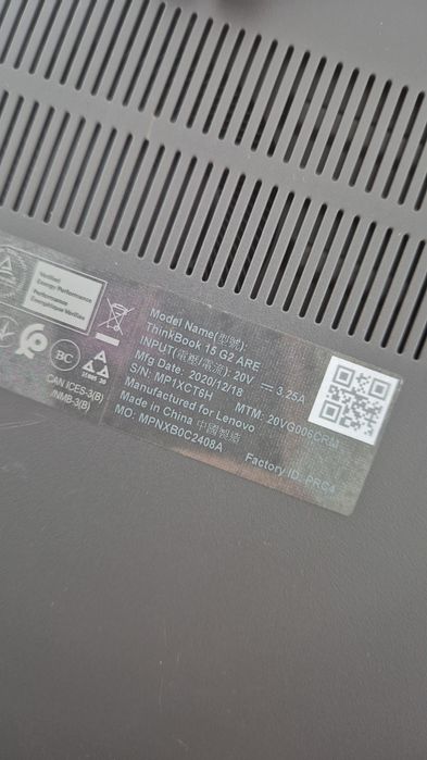 Laptop Lenovo ThinkBook 8 GB ram