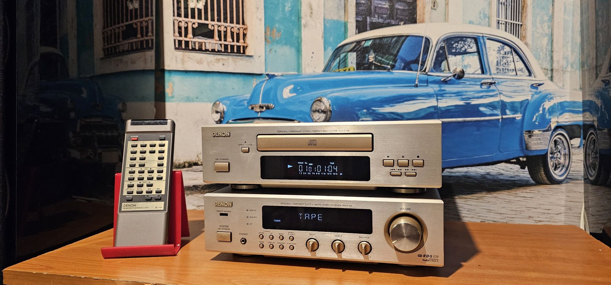 Amplificator statie amplituner cd mp 3 - Denon DRA F 100 și DCD F 100