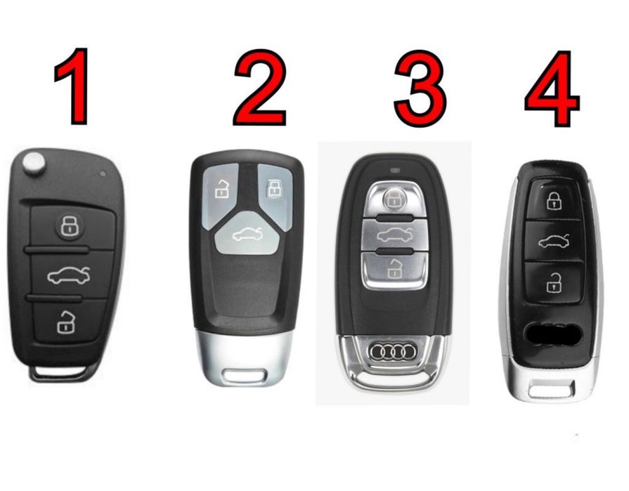 Калъф за ключ Audi A3 S3 RS3 A4 S4 A6 A7 A8 Q2 Q3 Q5 SQ5 Q7 SQ7 Q8 SQ8