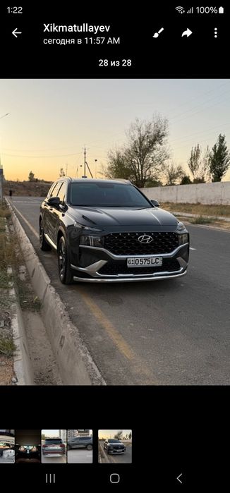 Holati idiyal 2022 yil kraskasi toza
40.000 min prabeg 
Hyundai santaf