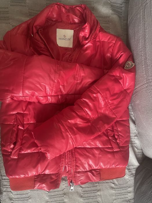 Яке с качулка с естествен косъм монклер размер-S