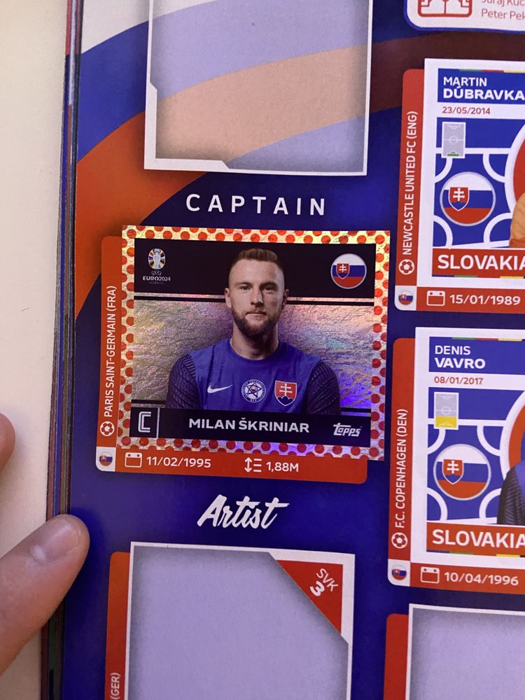 Album Stickere Euro 2024 Topps completat 70%