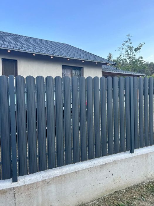 Construim garduri din sipca metalica, tabla cutata, plasa bordurata, B