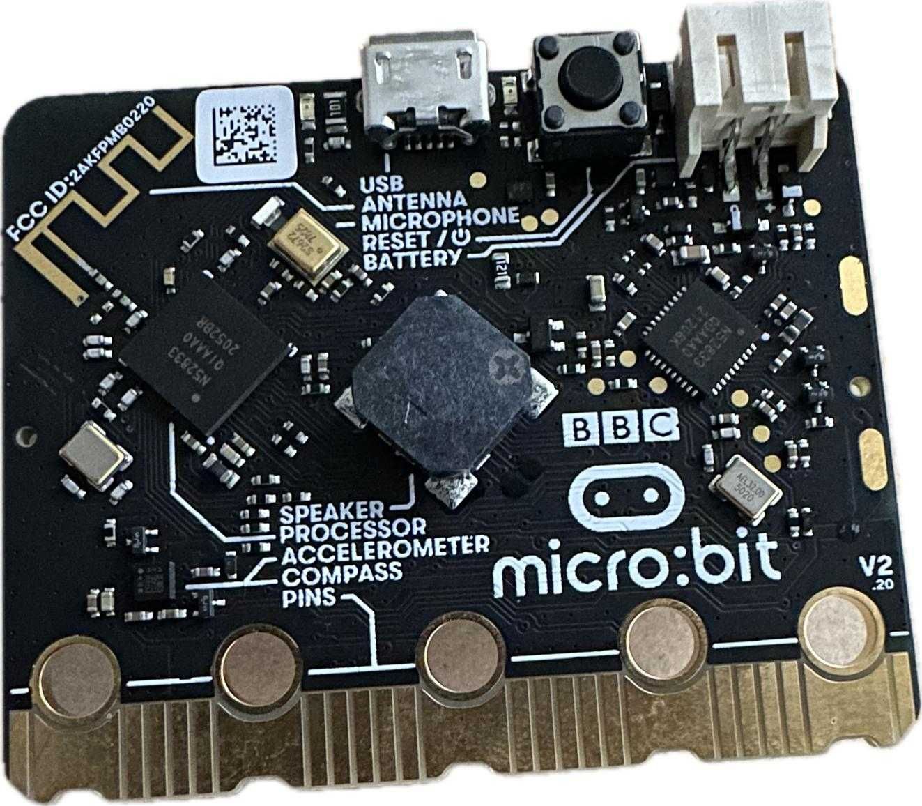 Controller micro:bit cu suport baterii si cablu USB