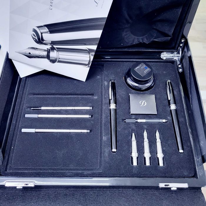 Set S.T. DUPONT OLYMPIO cu penita 18k, Specimen, ZEUS Amanet Militari