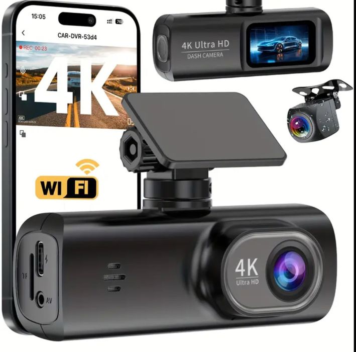 Camera fata si spate video de bord auto 4K UHD ~ Black Friday ‼️