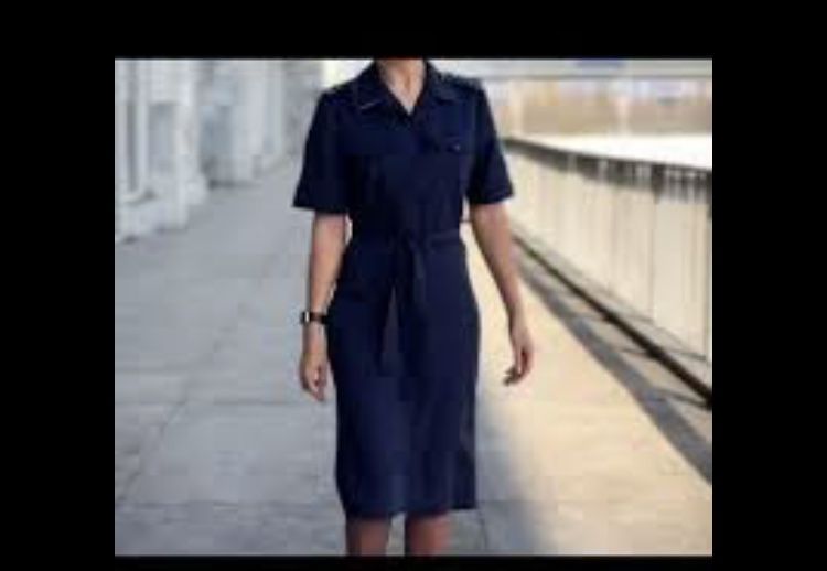 Платье сарафан мвд новый образец темно синий