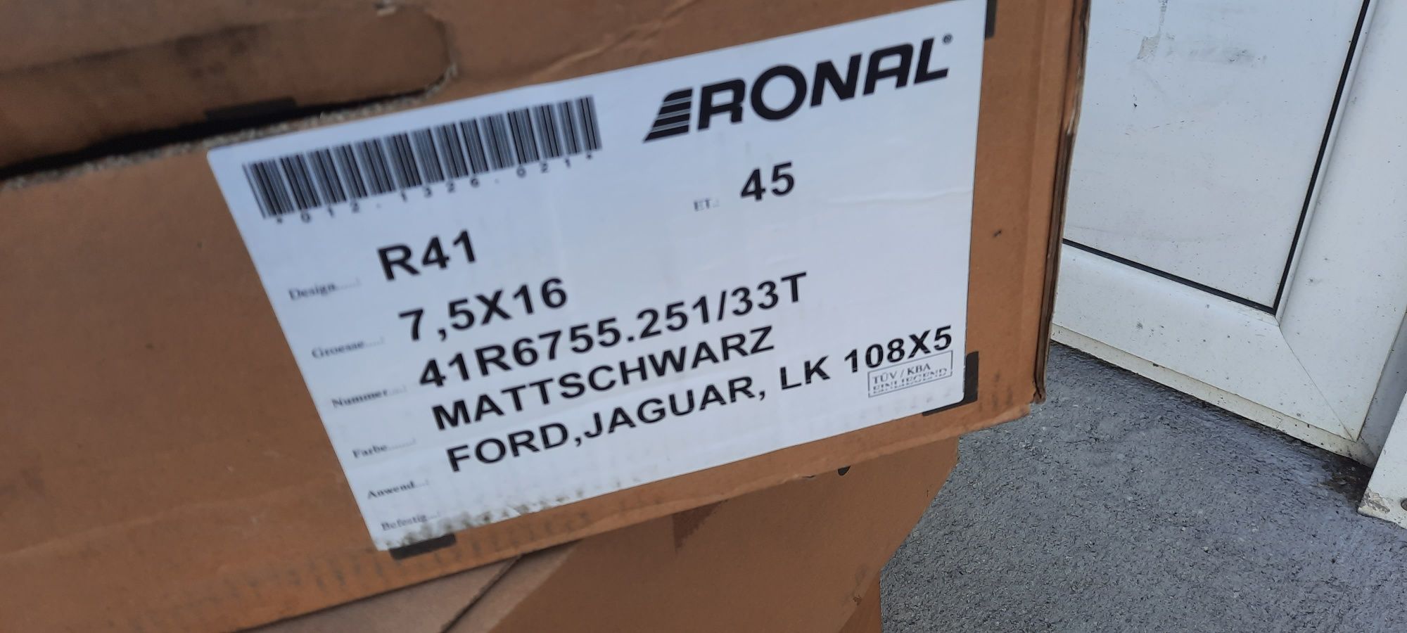 Джанти Ronal  16 цола , 5х108 , 7.5j , et45 Ford , Jaguar