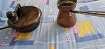 tigaie pentru prajit cafea ibric set servit cafea turceasca