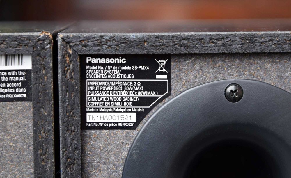 Boxe Panasonic SB-PMX4, boxe de raft