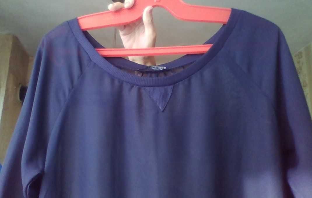 Дамска блуза ,коприна и тюл, Terranova