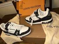 Adidasi Louis Vuitton Trainer Denim Black&White - NOU
