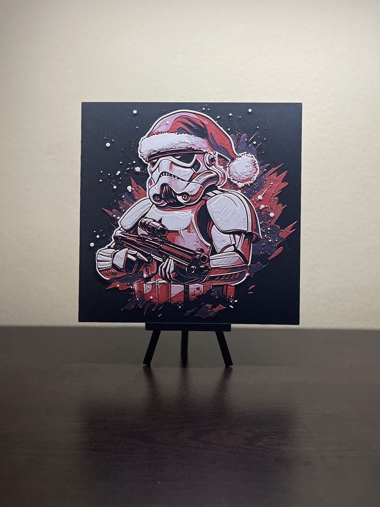 Релефна картина “Christmas Stormtrooper”