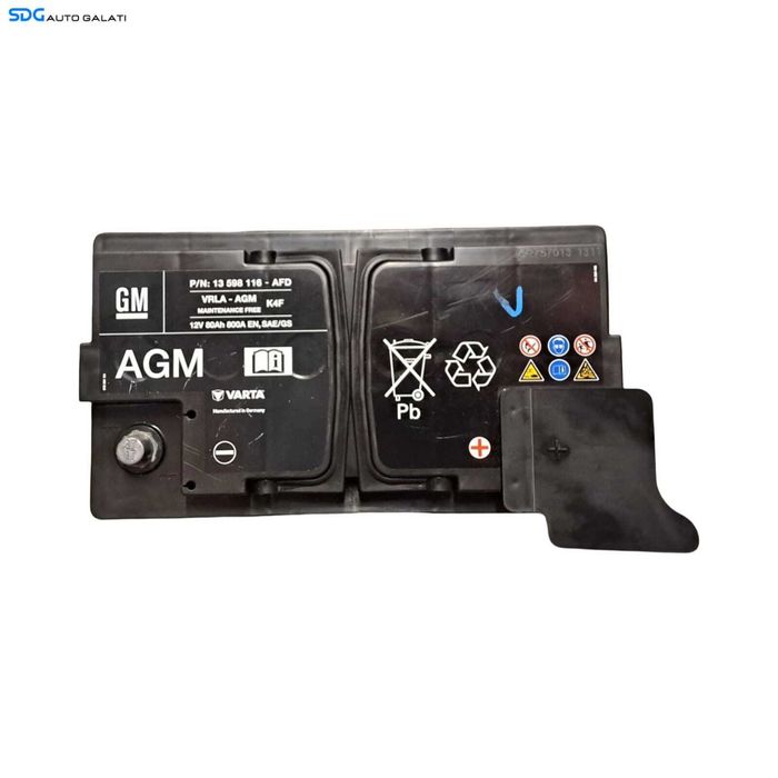 Baterie Acumulator Auto AGM AFD 80AH 800A VARTA 13598116 Volkswagen Audi Seat Skoda Ford Opel Toyota BMW Mercedes Renault Peugeot Dacia 1999 - 2020 [B4784]