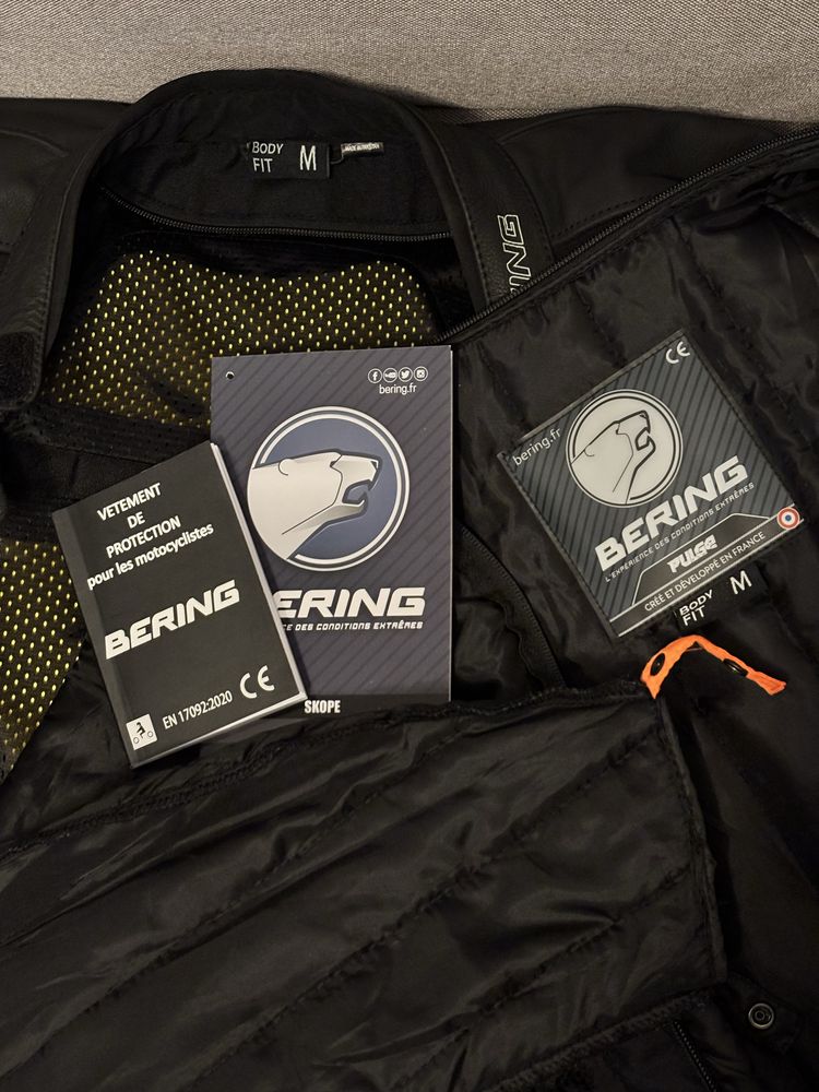 Geaca moto piele 4 sezoane Bering Skope marime S-M ca noua!