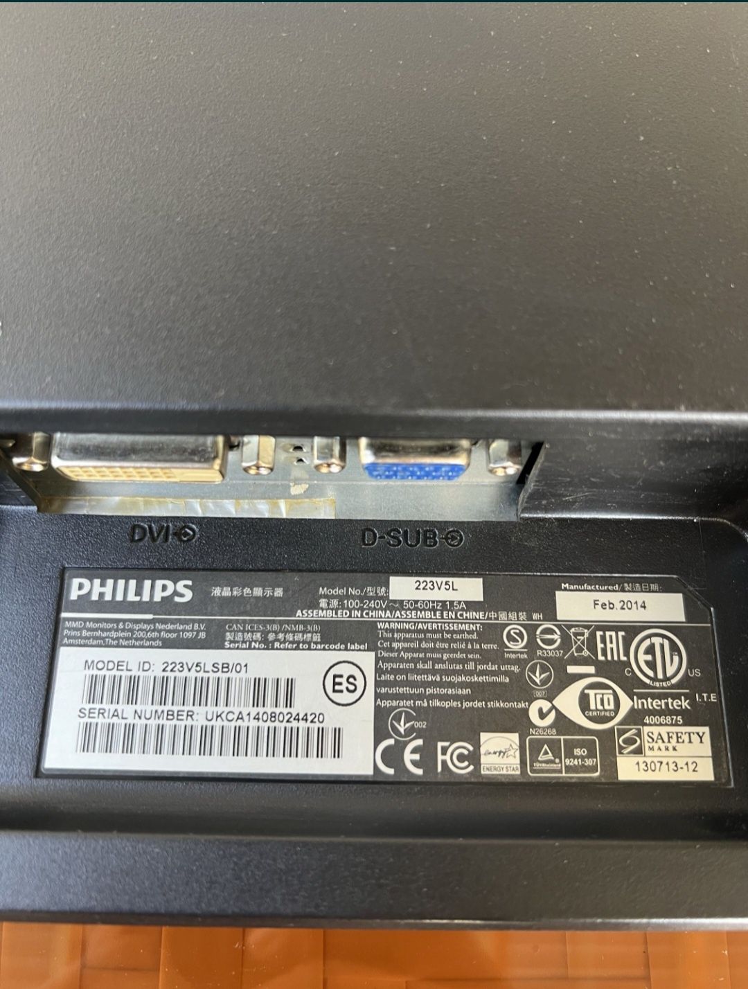 Monitor 22 Philips