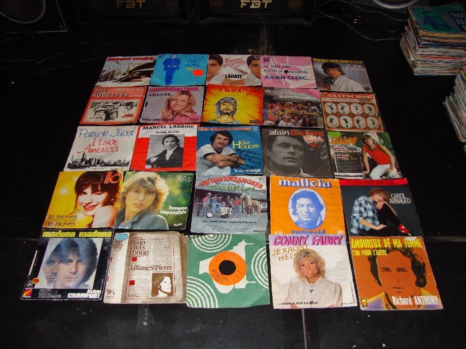 Discuri de vinil made in France, England, Italy, muzica anilor 60 90