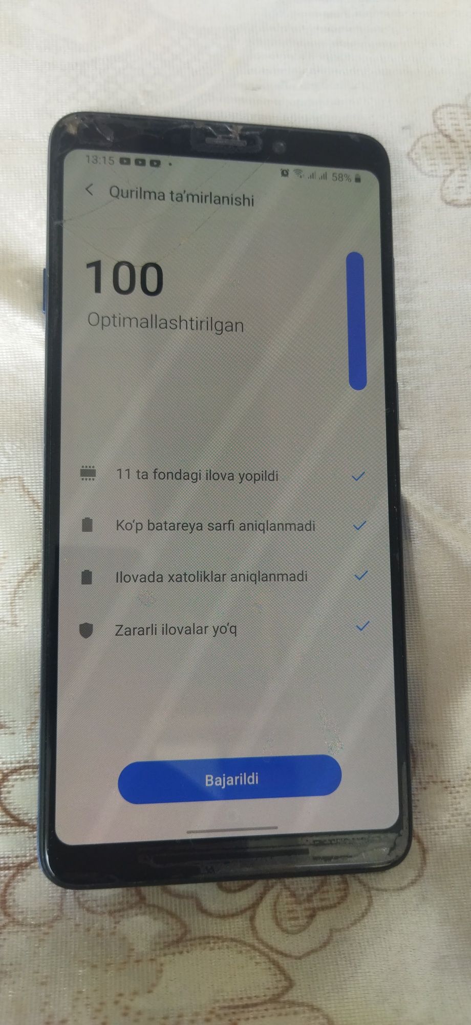 Samsung A9 (2018) Xolati zòr. Xotira 128/6. 2 ta sim imeyka bògan.