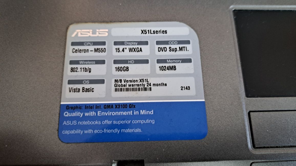 Laptop Asus X51L