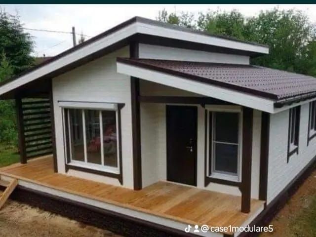 Casa, garaje auto si containere modulare tip birou, dimensiuni in func