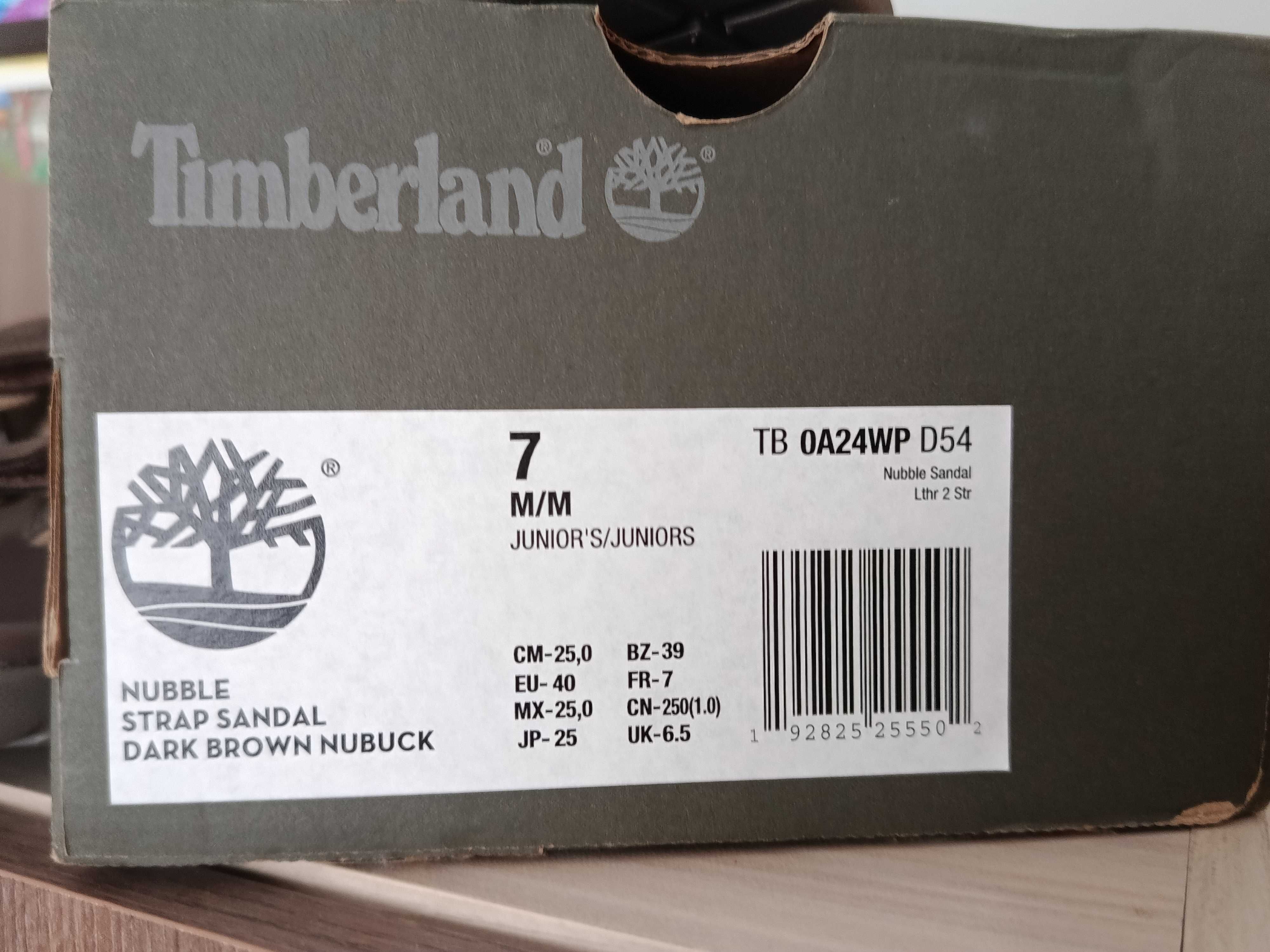 Сандали от естествена кожа Timberland дължина на ходилото 25см