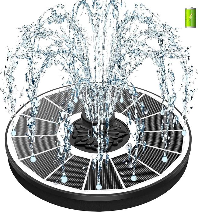 НОВ! Соларен фонтан 3.5W с батерия 2000 mAh – 2025 ъпгрейд модел