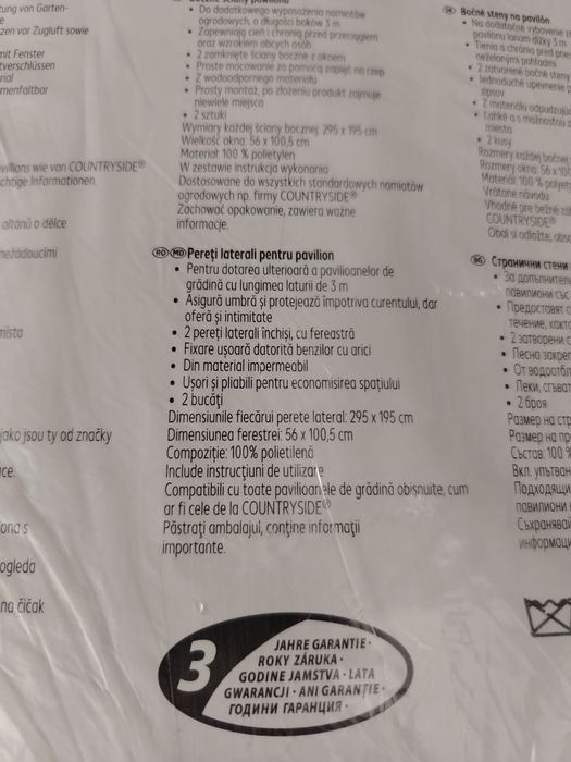 Pereți pavilion set 2 buc noi