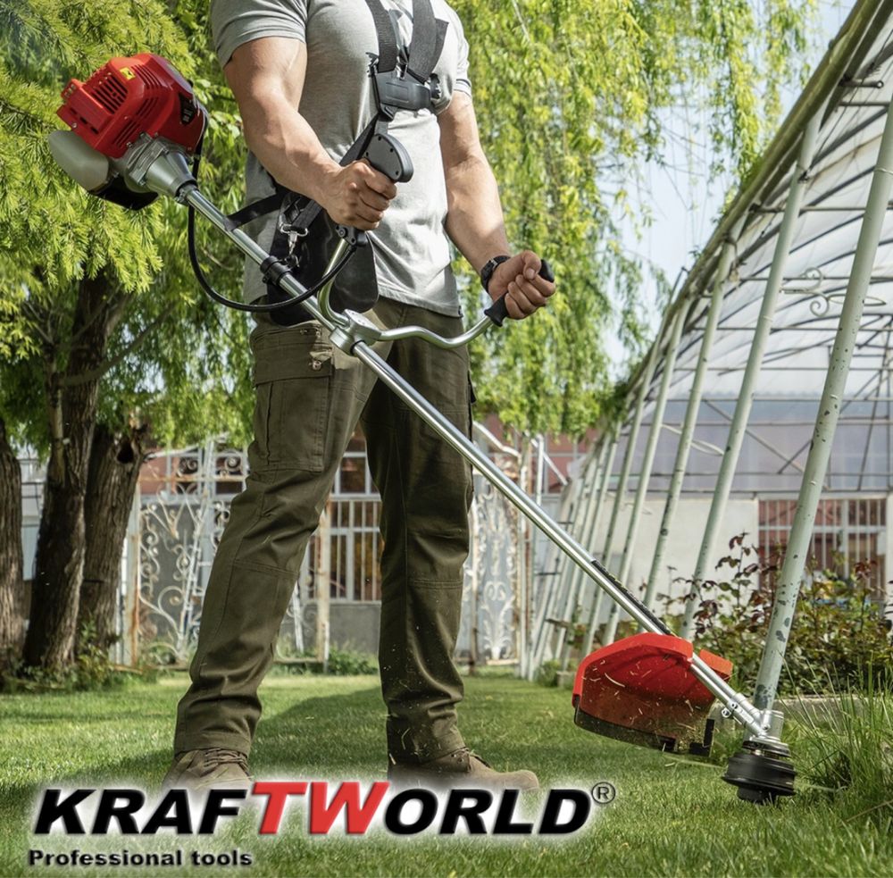 Четиритактов Бензинов Тример на KraftWorld + 9 ПОДАРЪКА