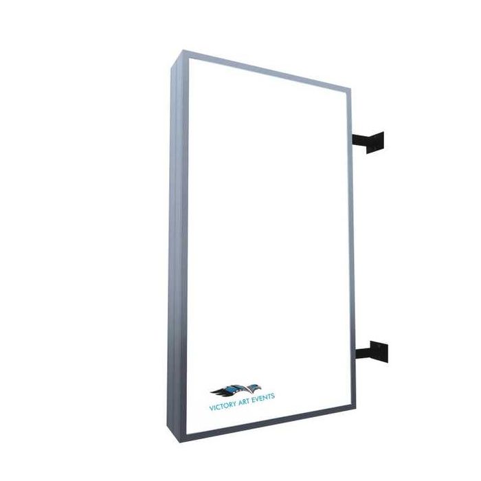 Caseta Luminoasă Dreptunghiulară cu Led, Dublă Față, 40x50 cm