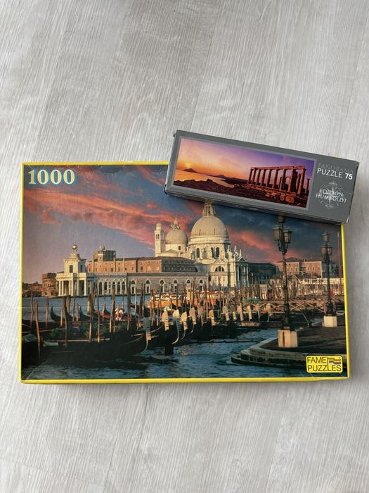 Puzzle Venetia sunset 1000 piese + Atena sunset 75 piese