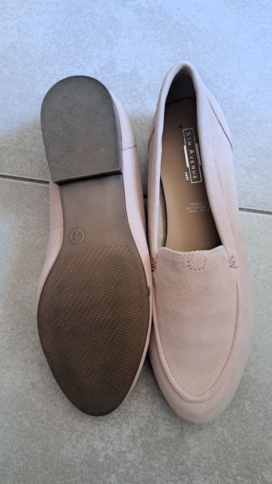 Balerini din piele roz dama