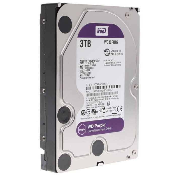 Xotira wd purple 1TB,2TB,3TB,4TB,6TB,8TB,10TB
