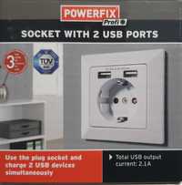 Priza cu 2 USB Powerfix