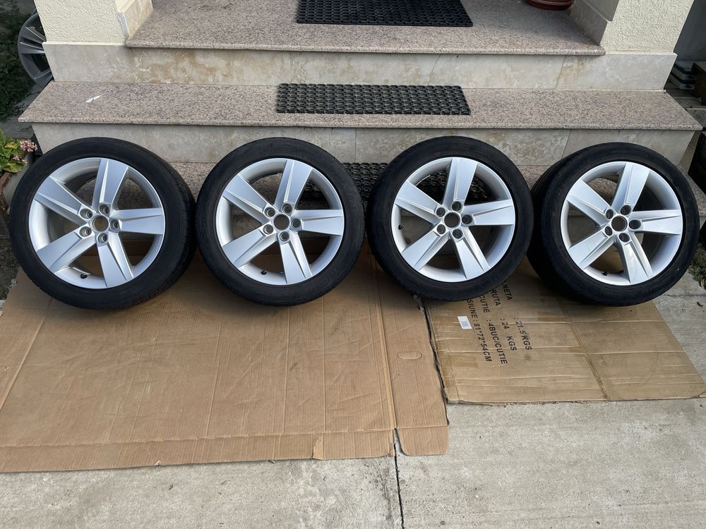 jante aliaj orig Skoda Fabia 3 NJ3 NJ5 Rapid Polo 5x100 215 45 16