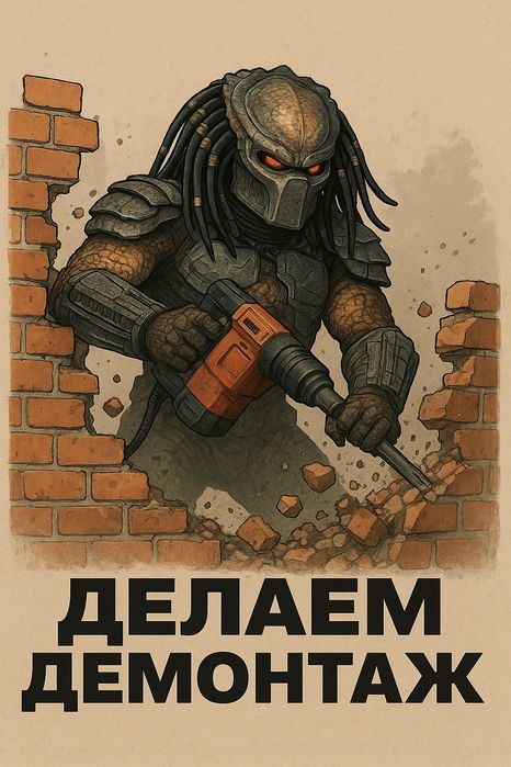 Демонтаж стен. Штукатурки. Стяжки