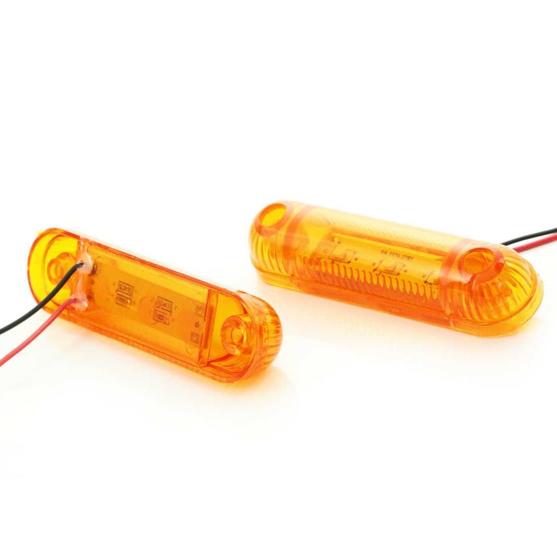 1бр. диодни ЛЕД LED габарити светлини с 3 SMD диода 12-24V , 6 цвята